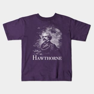 Nathaniel Hawthorne (Monochrome) Kids T-Shirt